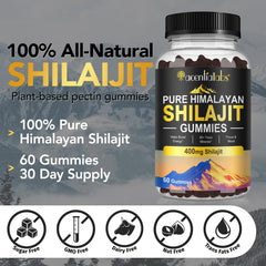 Fulvic acid representation in Shilajit Gummies