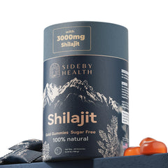 Shilajit Gummies bottle on white background