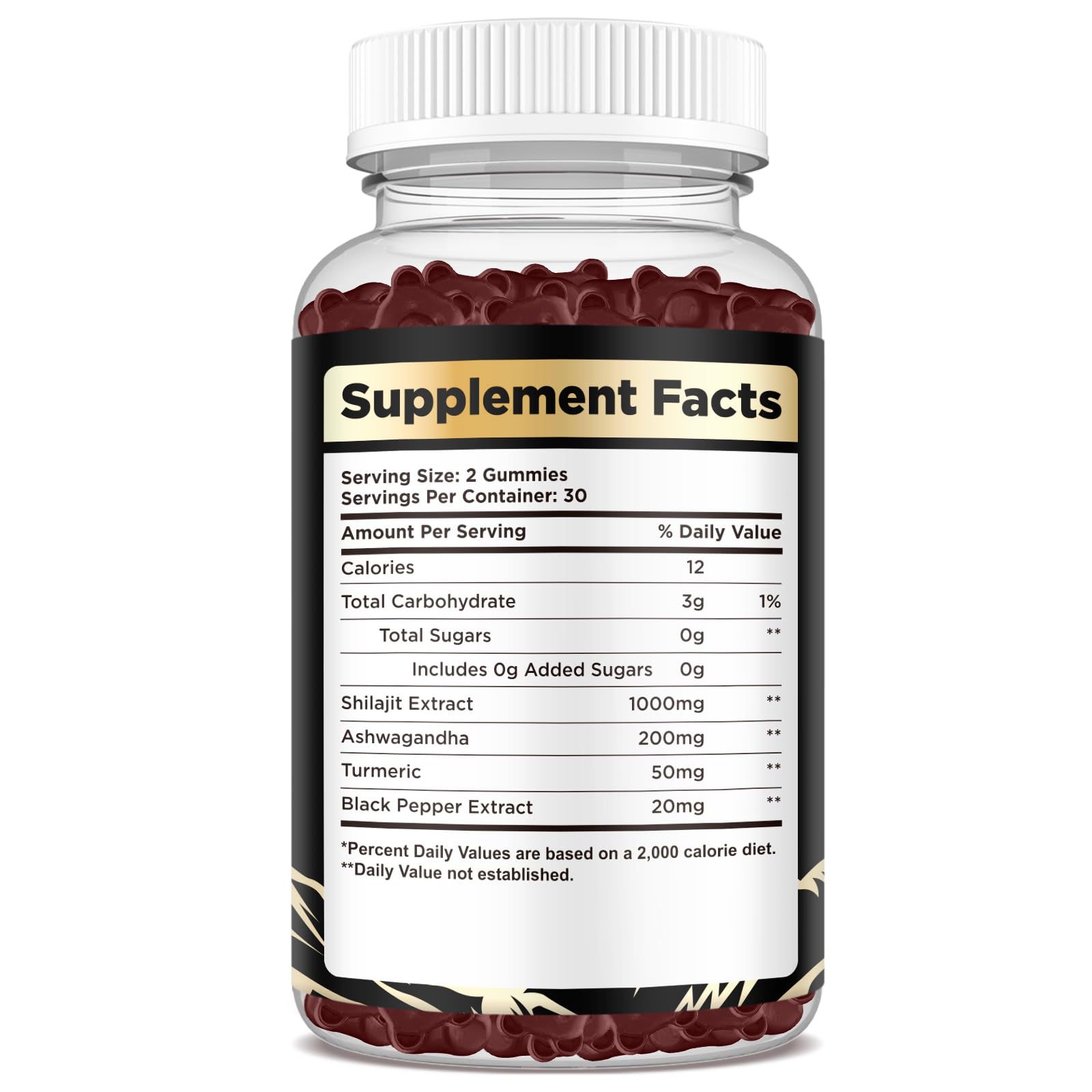 Soft chewable Himalayan Shilajit Gummies packaging