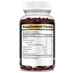Soft chewable Himalayan Shilajit Gummies packaging
