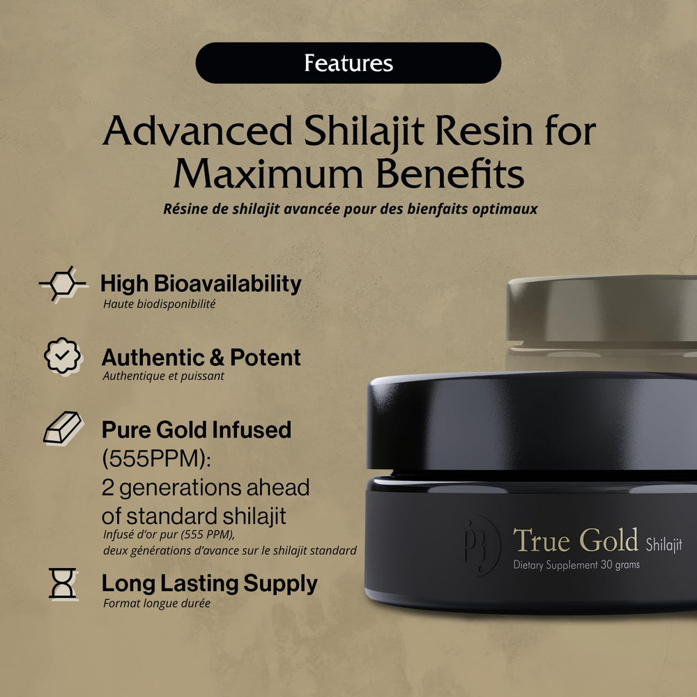 Graphic highlighting 80+ essential minerals in shilajit