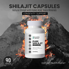 Minerals and fulvic acid illustration for Shilajit