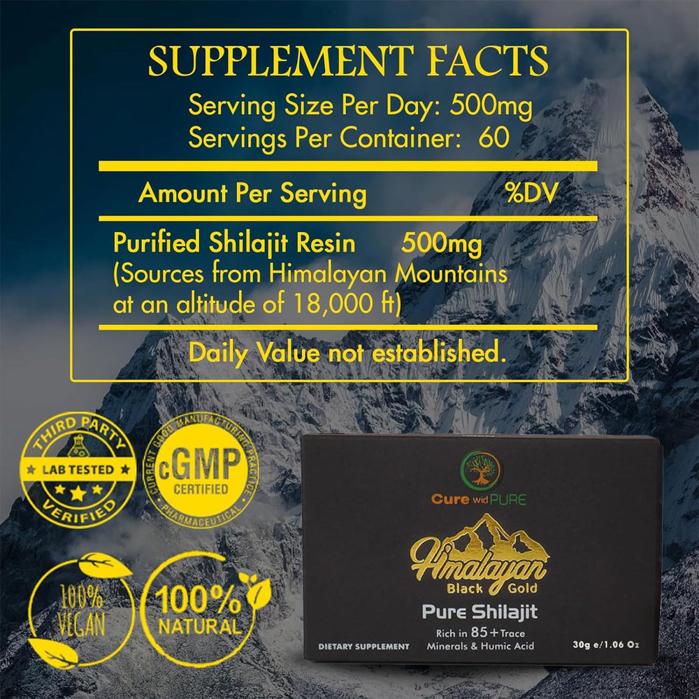 Glass with Shilajit in a morning shake