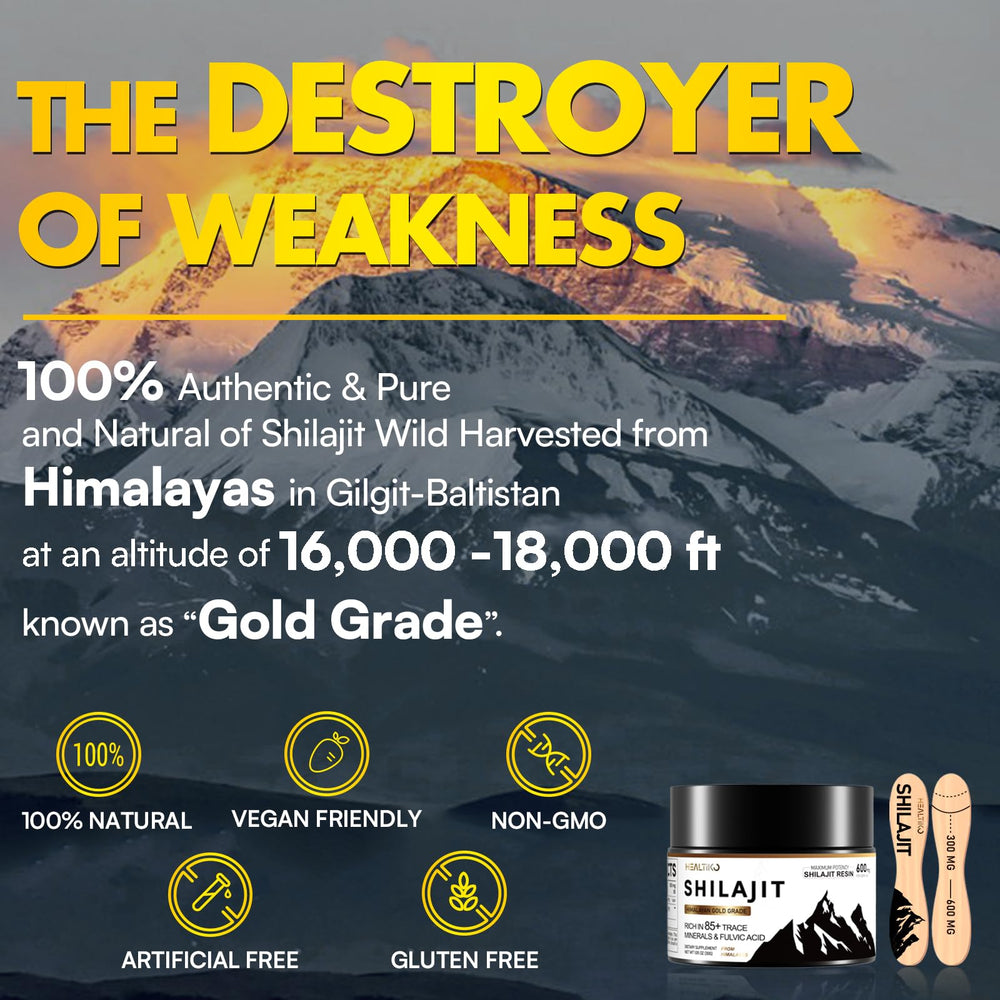 Organic vegan-friendly Shilajit resin