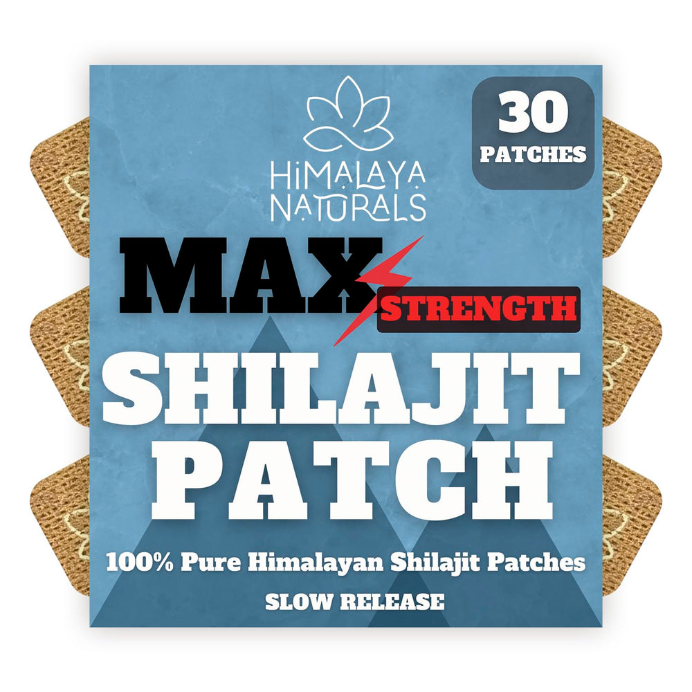 Box of Shilajit patches indicating 30-day supply