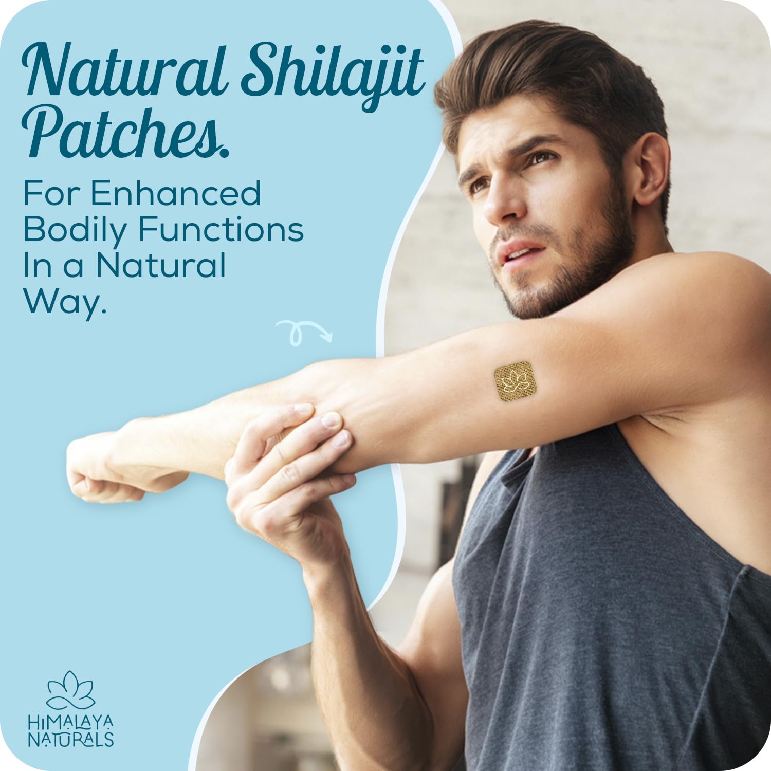 Close-up of Shilajit patch texture
