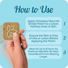 Mess-free use of Shilajit wellness patches