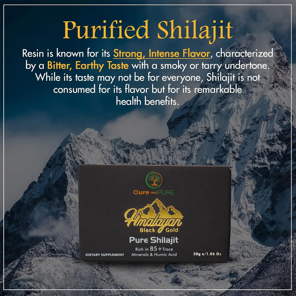 Shilajit resin mixed into post-workout recovery drink