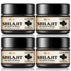 Shilajit resin bottle (30g, 4-pack) with double-sealed glass