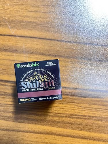 Premium gold-grade Shilajit resin jar with label