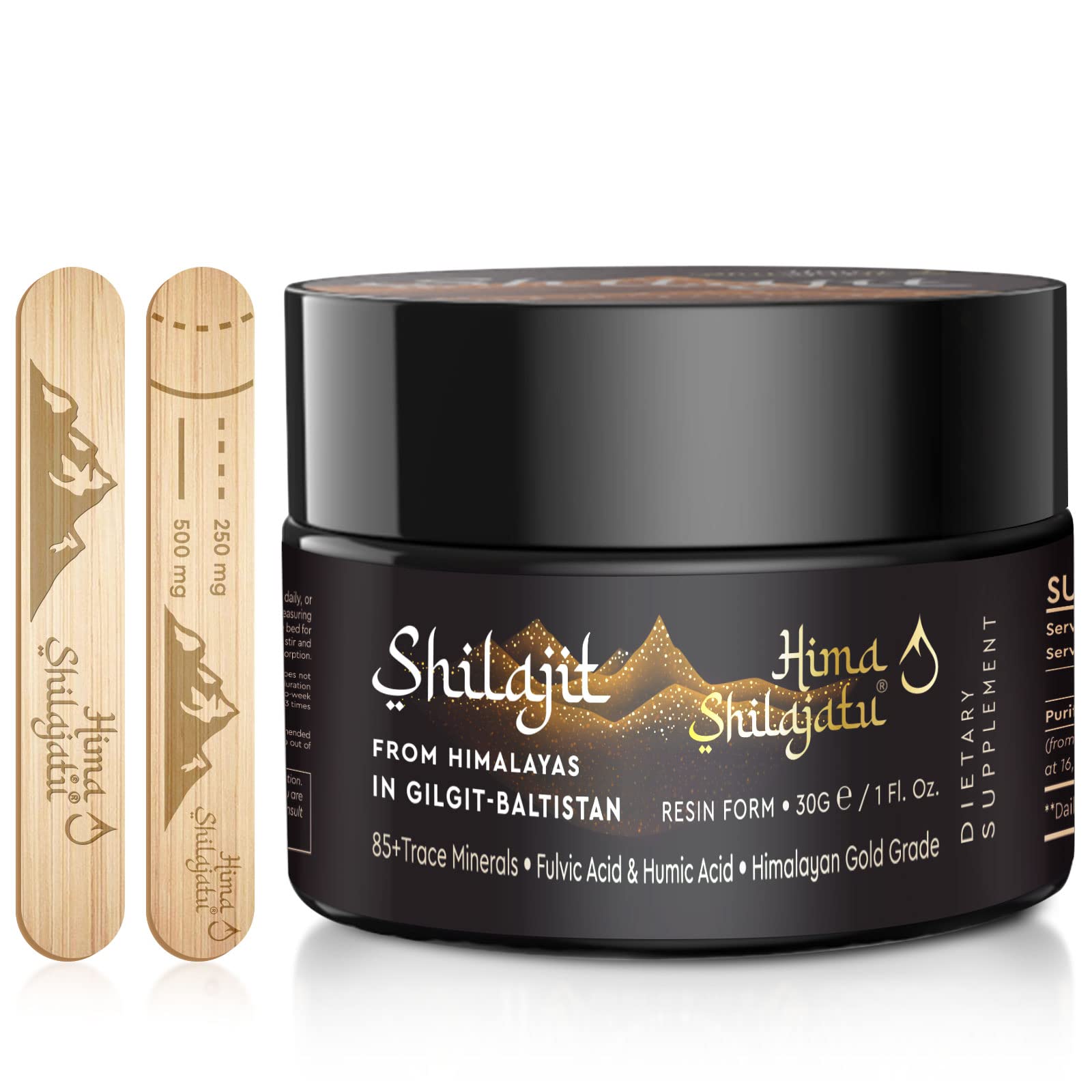 Shilajit Purest Himalayan Gold Grade Resin bottle 30g