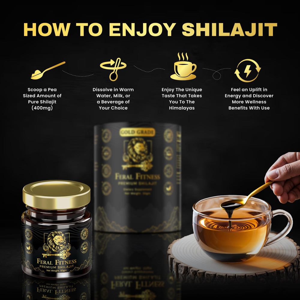 Shilajit resin dissolving in warm water