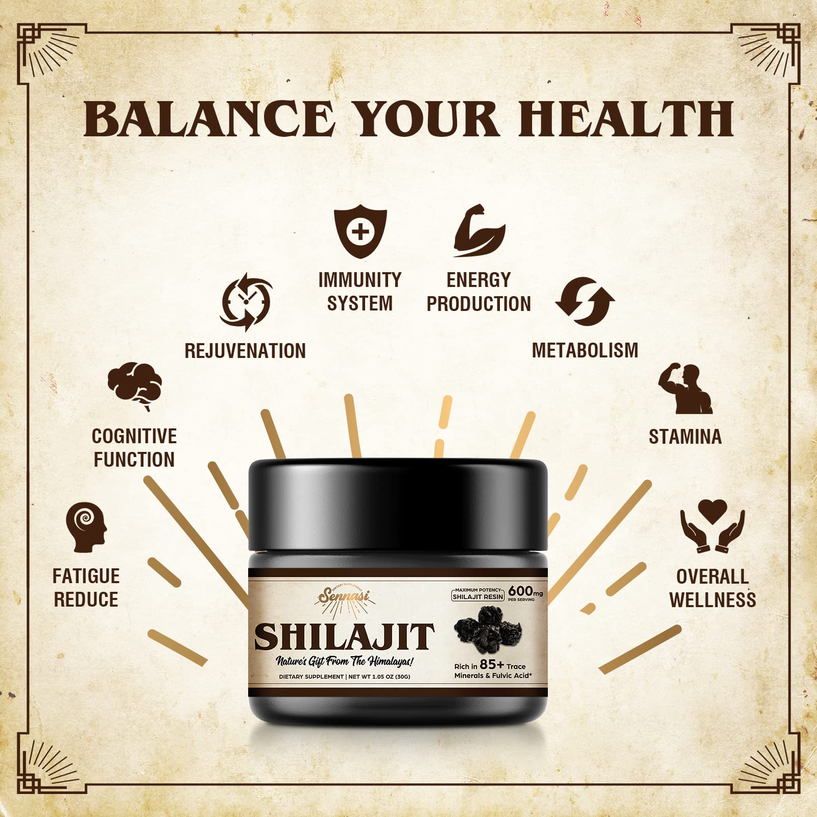 Shilajit resin dissolving in warm water