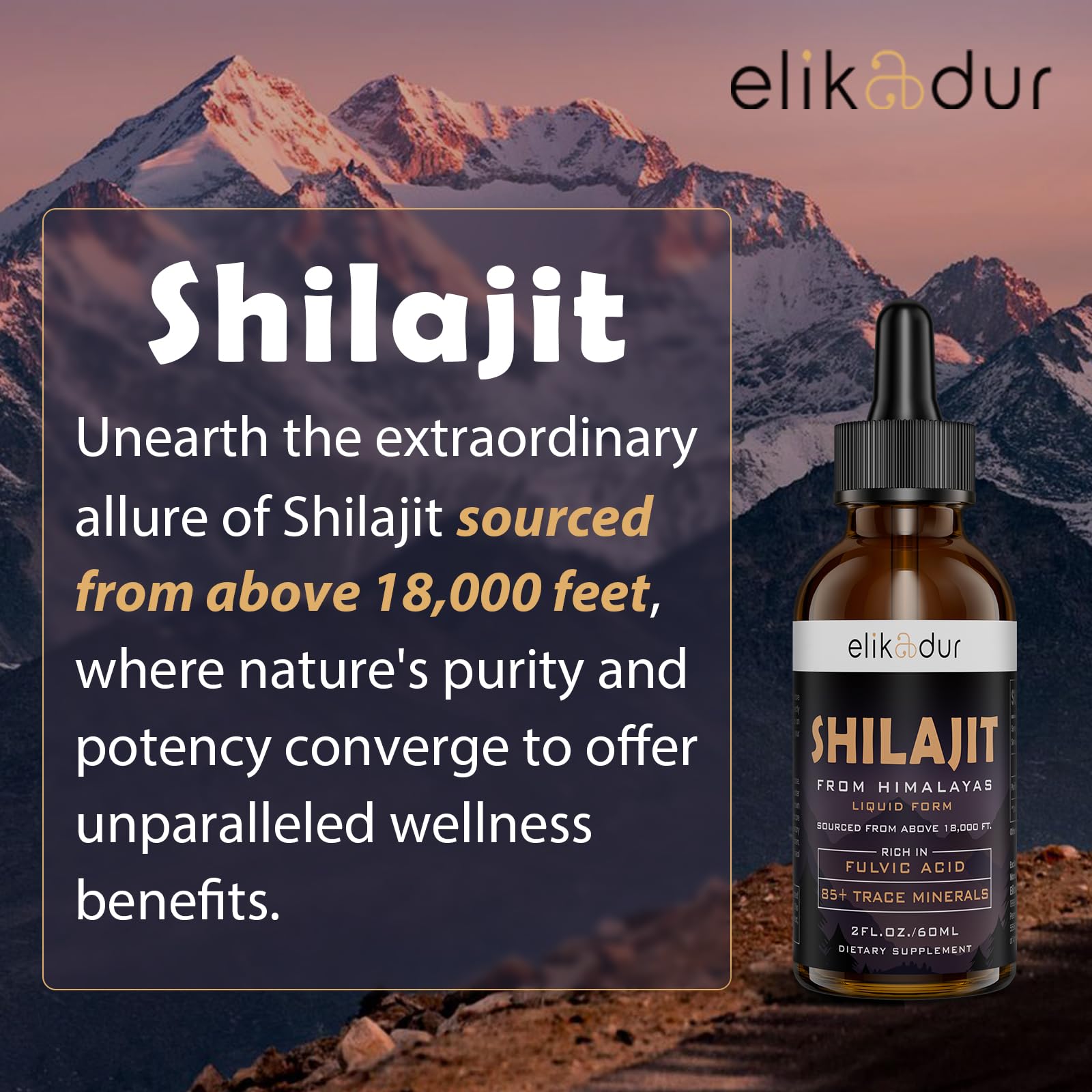Lifestyle image conveying energy and immune support with Shilajit