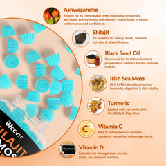 7-in-1 herbal gummy with Turmeric and vitamins C & D3
