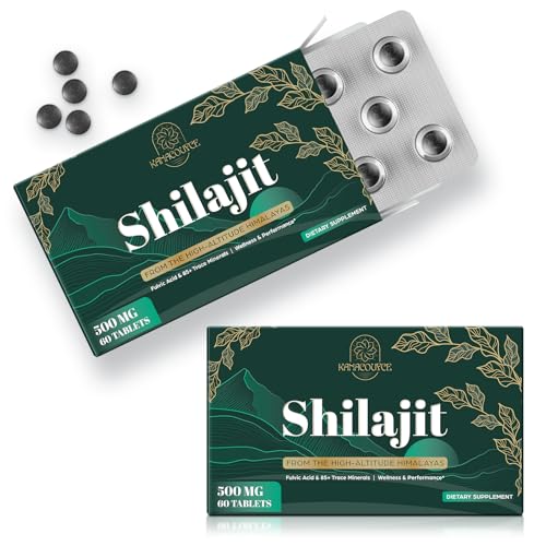 Shilajit tablets bottle labeled 120 count