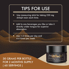 Vegan Shilajit resin with no chemical processing