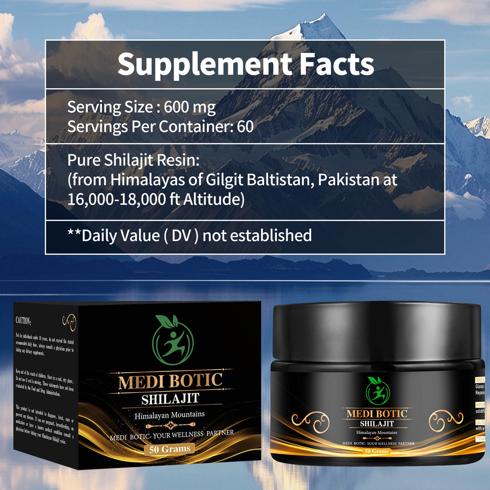 Shilajit resin packaging and glass jar