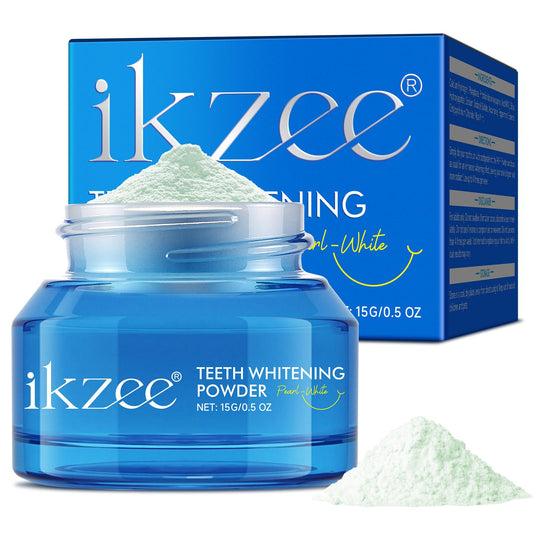 Shimmer Deluxe Teeth Whitening Powder jar with scoop