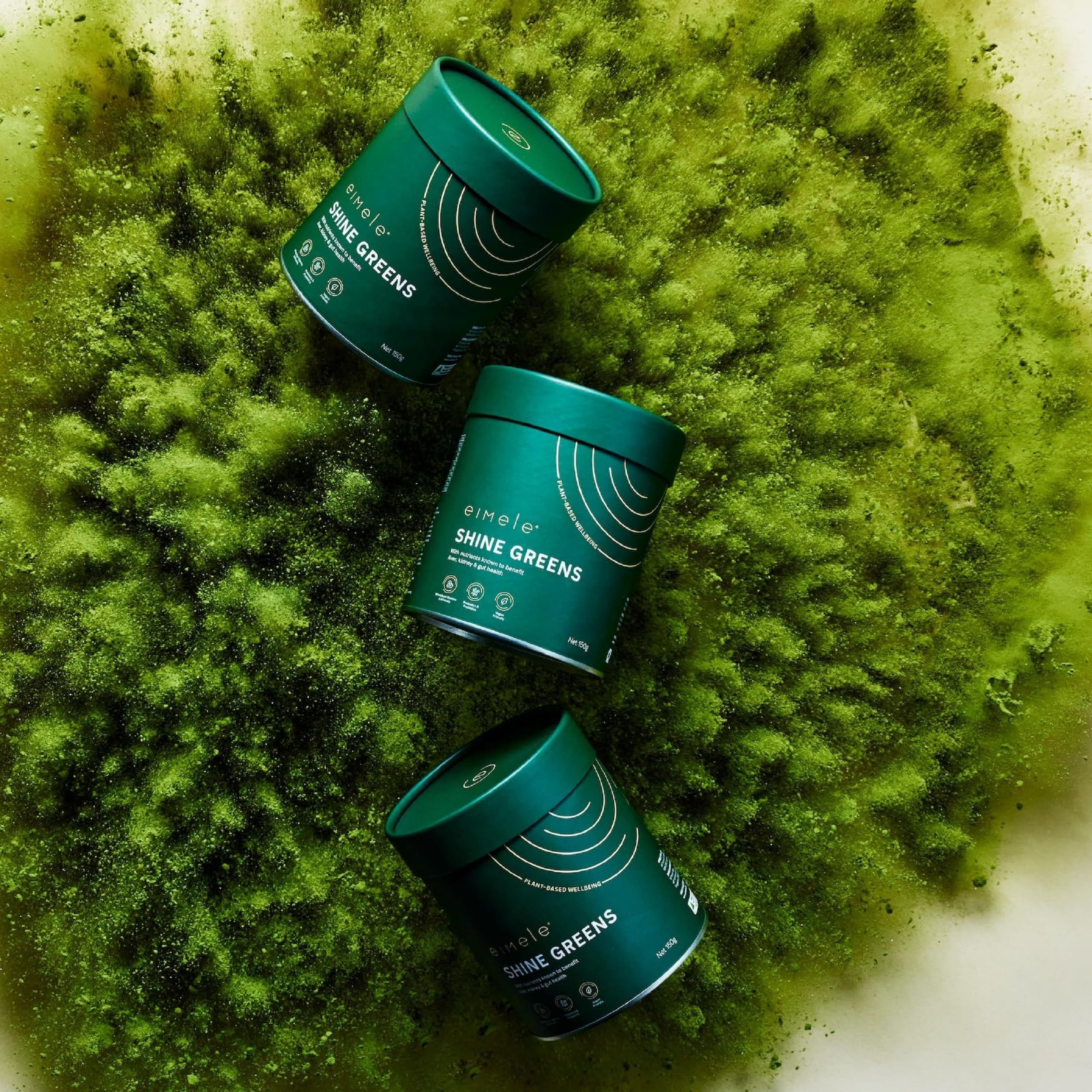 Shine Greens ingredients overview showing probiotics, minerals, and vitamins