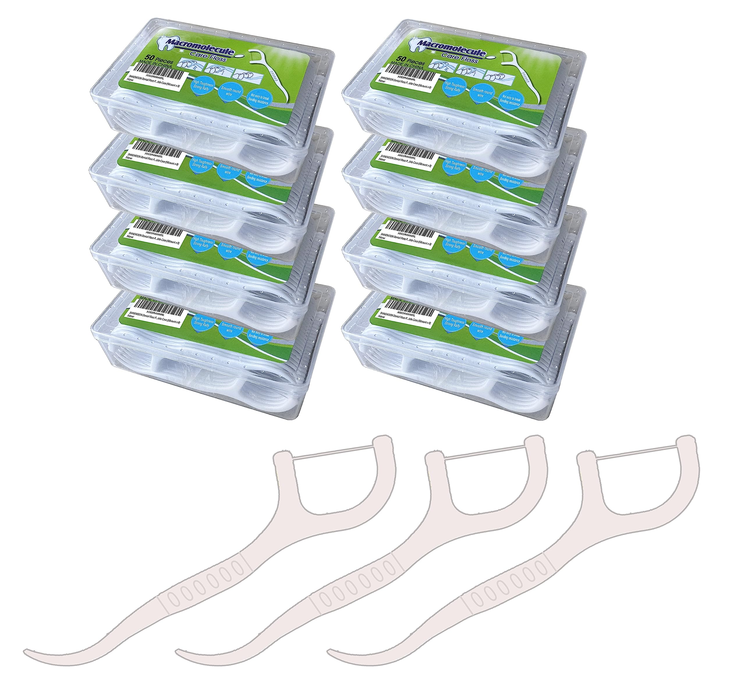 SHINEMOON dental floss picks travel pack
