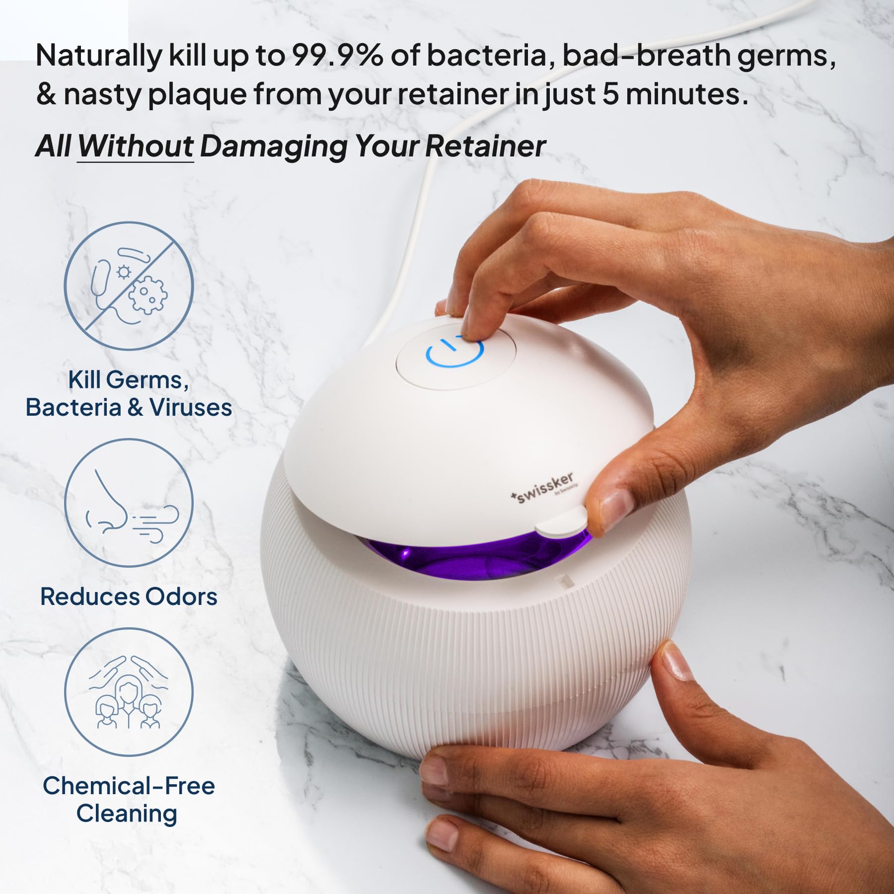 Aligner cleaning with ShinePod ultrasonic cleaner
