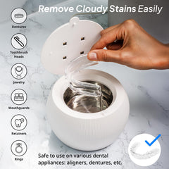 Retainer cleaning using ShinePod ultrasonic cleaner