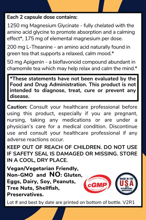 Easy-to-swallow magnesium glycinate capsules