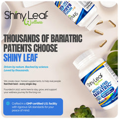 Nutrition Facts panel for Shiny Leaf bariatric multivitamin