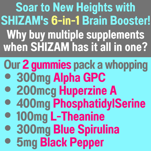 Alpha-GPC and Huperzine A blend in gummies
