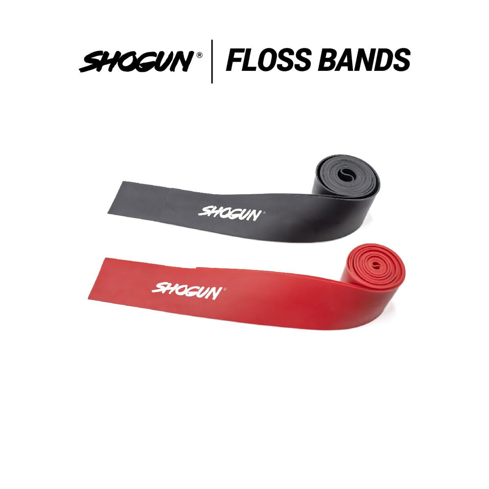 Shogun Floss Bands wrapped around forearm for muscle compression
