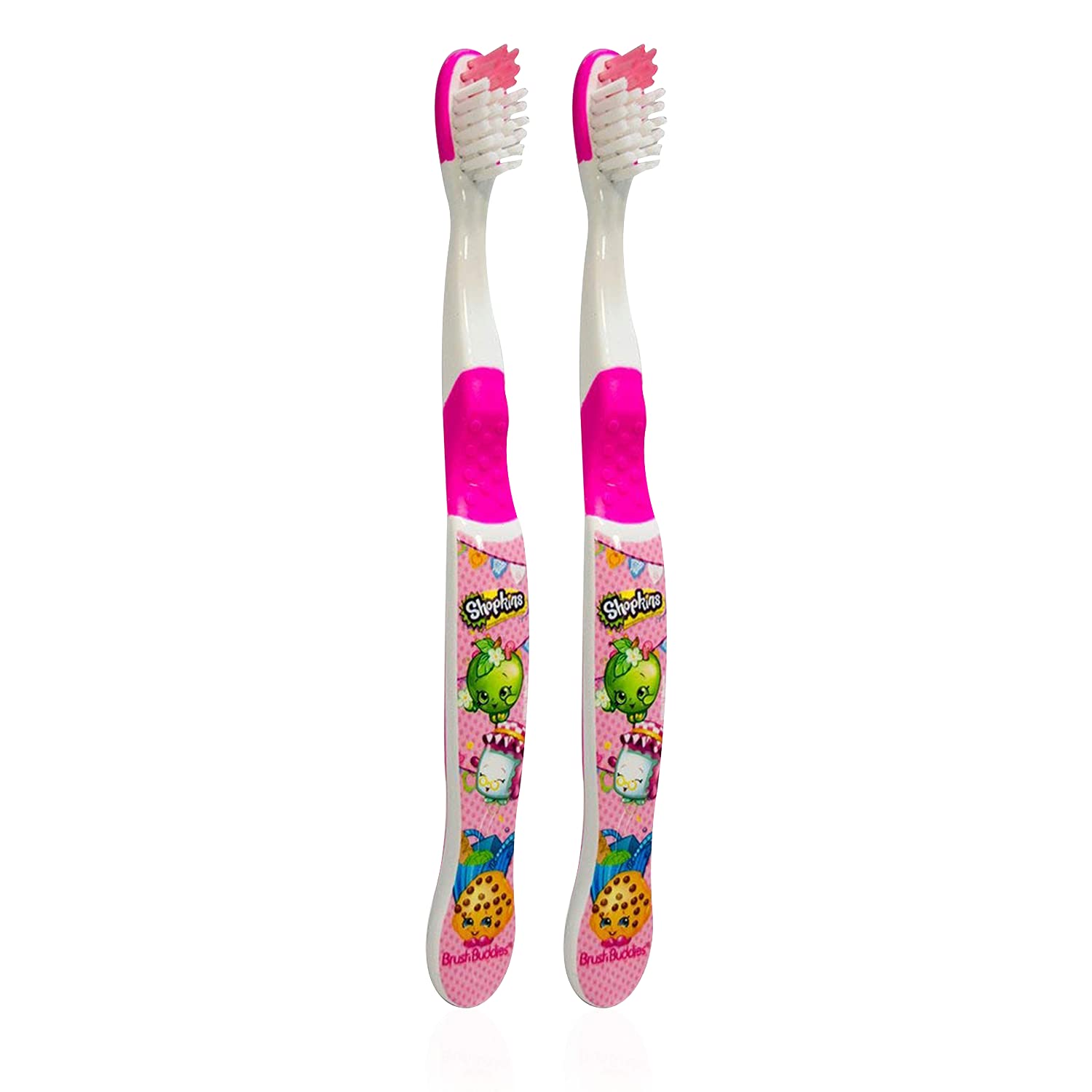 Bright Shopkins designs on children's toothbrushes