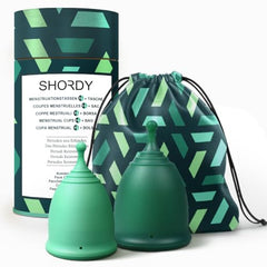 SHORDY cup small silicone ideal for comfortable insertion during light to medium flow.