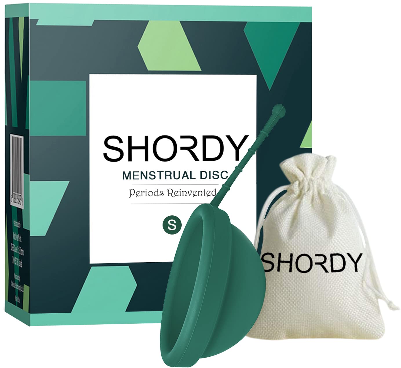 SHORDY Reusable Disc Small packaging shows eco-friendly feminine care option