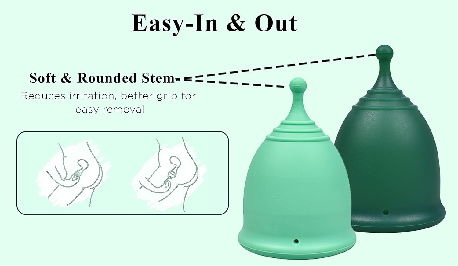 SHORDY small cup demonstrating easy-to-insert design for daily use.