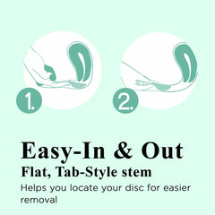 SHORDY Reusable Menstrual Disc Large image highlights 65ml capacity for longer wear.