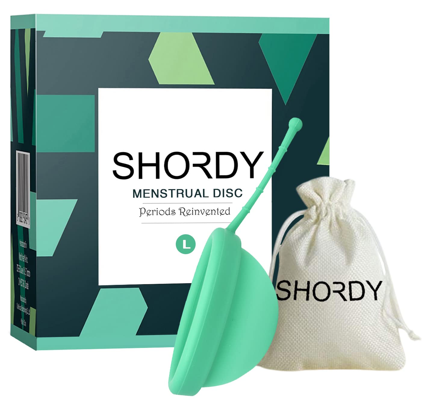SHORDY Reusable Menstrual Disc Large in use shows comfortable insertion and leak protection.