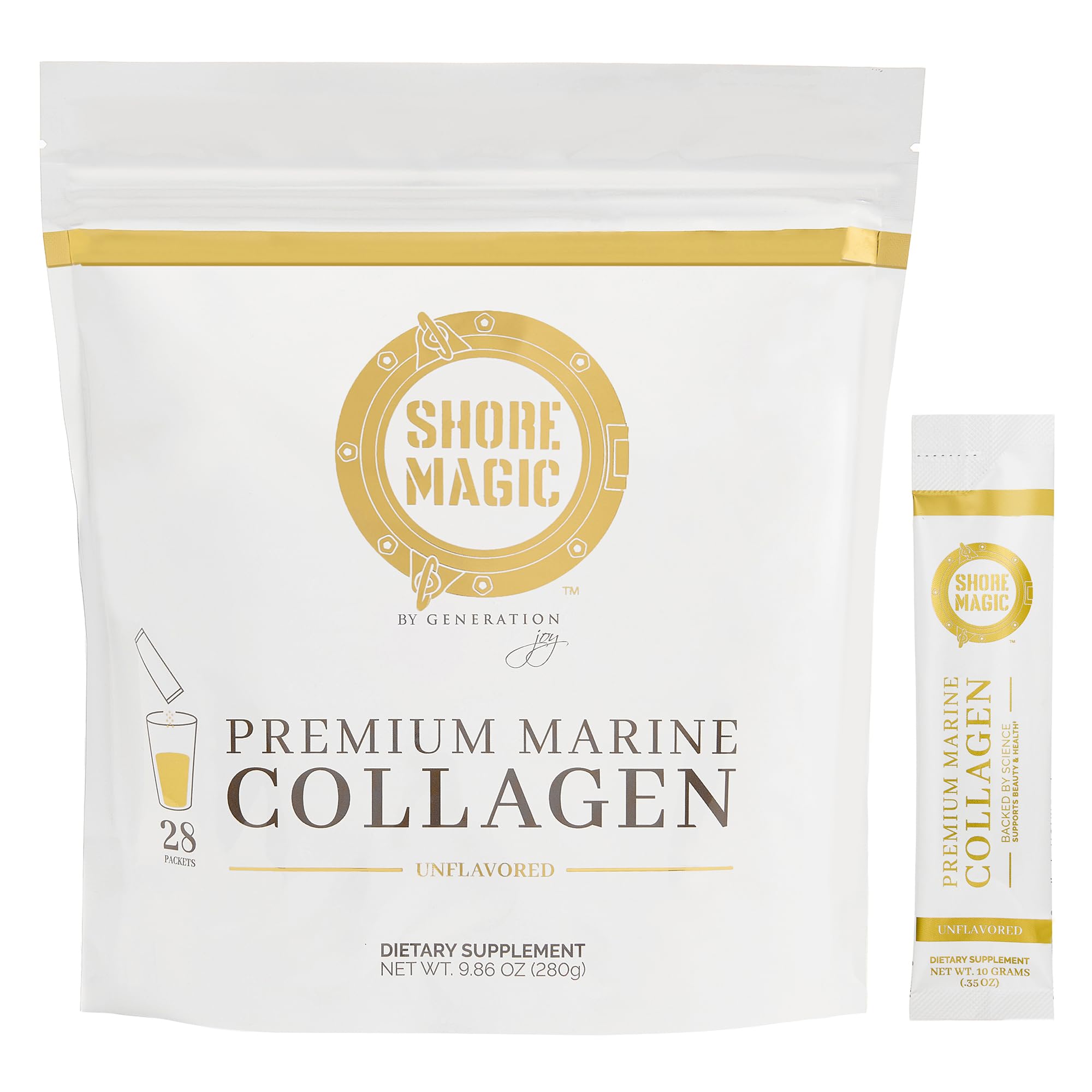 Shore Magic Marine Collagen Powder bottle packaging