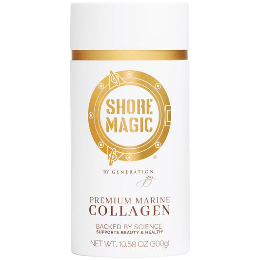 Front label of Shore Magic Marine Collagen Powder