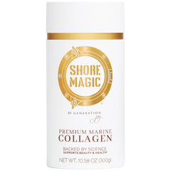 Front label of Shore Magic Marine Collagen Powder