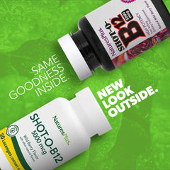 NaturesPlus Shot-O-B12-30 Lozenges Wild Berry – packaging