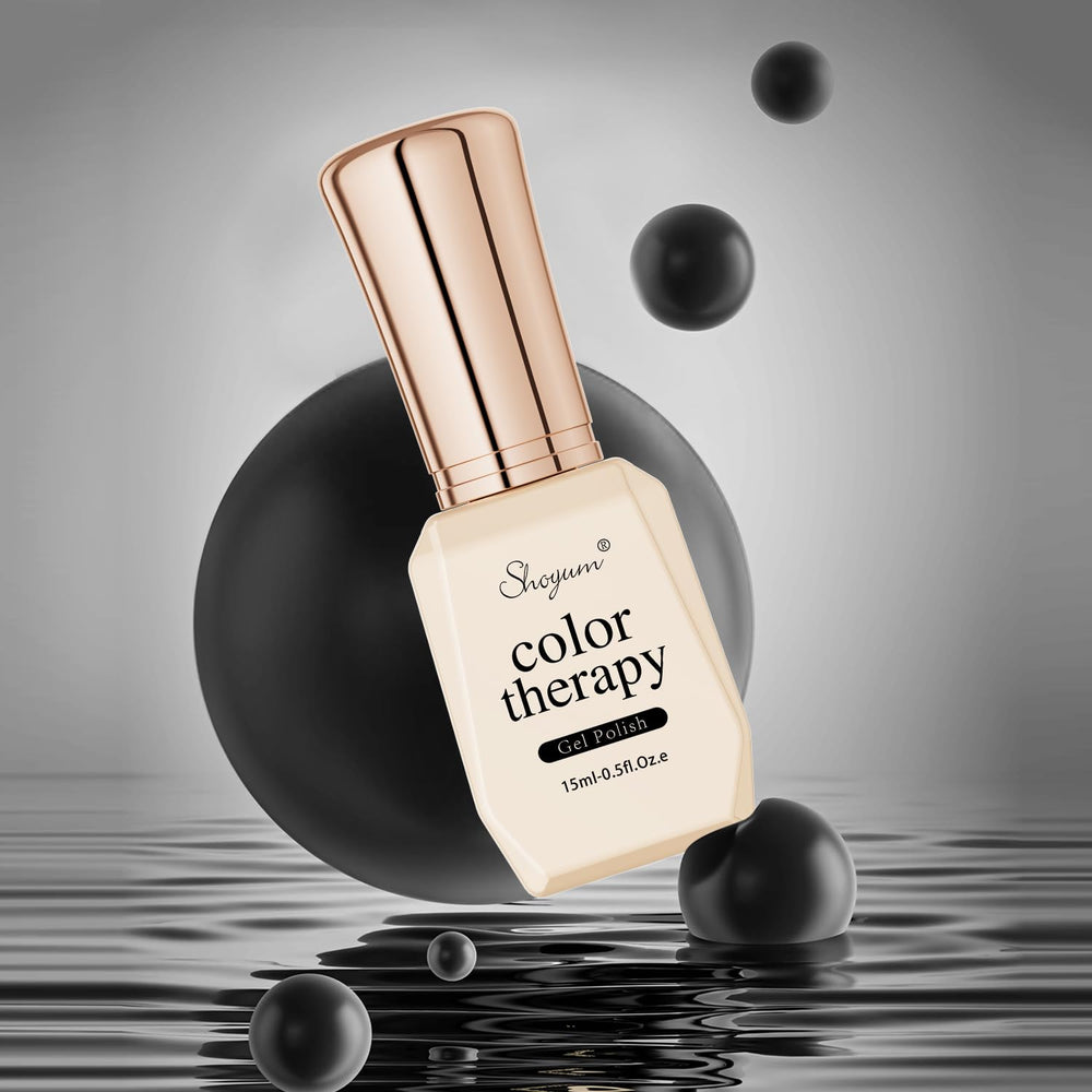 SHOYUM 15ml gel polish bottles with clean labels and easy use