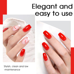 SHOYUM white bottle highlights bright, crisp shade for modern nail art.