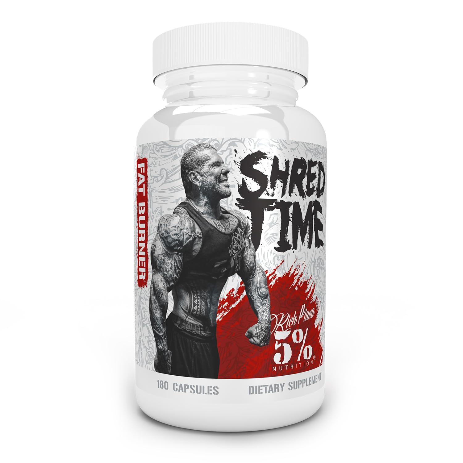 5% Nutrition Shred Time Fat Burner bottle and packaging