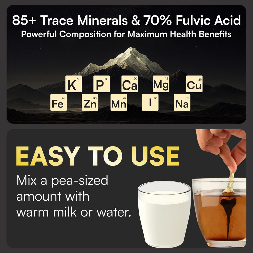 Dosing spoon with Shilajit resin