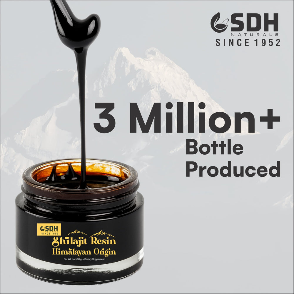 Shilajit promotes energy, immunity, and focus