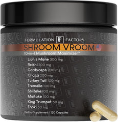 Shroom Vroom bottle front view