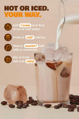 Prepared ShroomDNA Mushroom Coffee in Cup