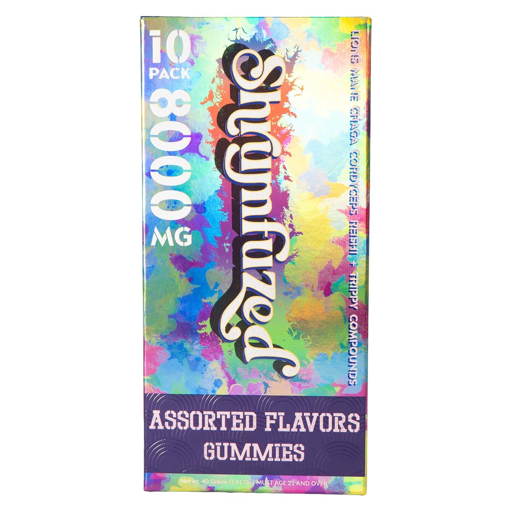 Assorted mushroom ingredients used in Shrumfuzed formula