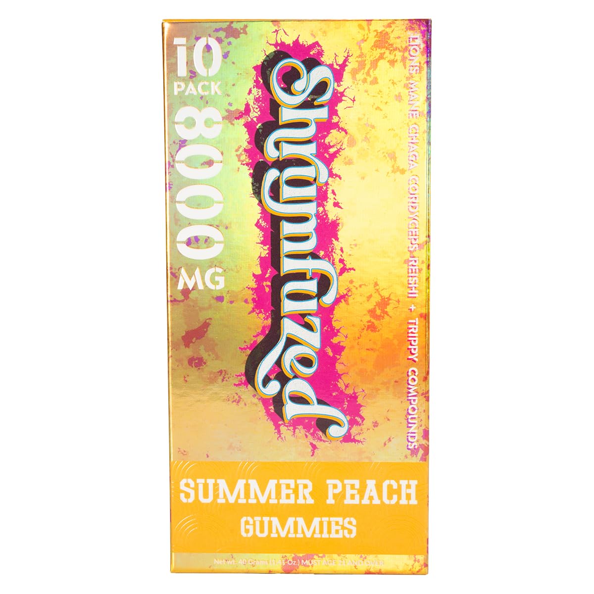 Shrumfuzed 8000mg Nootropic Gummy bottle – Summer Peach flavor